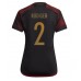 Maillot de foot Allemagne Antonio Rudiger #2 Extérieur vêtements Femmes Monde 2022 Manches Courtes